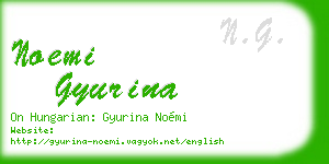 noemi gyurina business card