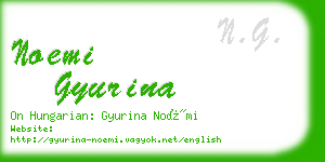 noemi gyurina business card